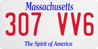 MA license plate 307VV6