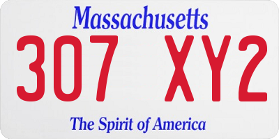 MA license plate 307XY2
