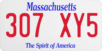 MA license plate 307XY5