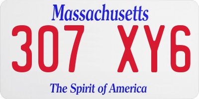 MA license plate 307XY6