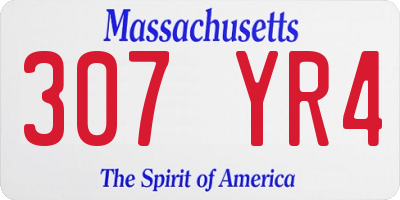 MA license plate 307YR4