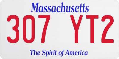MA license plate 307YT2