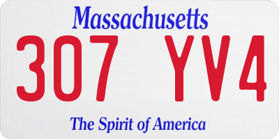 MA license plate 307YV4