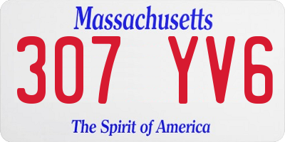 MA license plate 307YV6