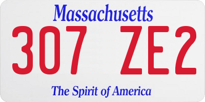 MA license plate 307ZE2