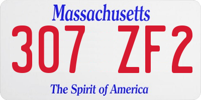 MA license plate 307ZF2