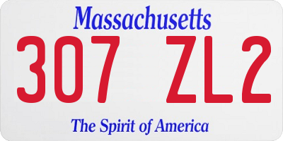 MA license plate 307ZL2