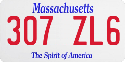 MA license plate 307ZL6