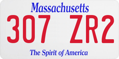 MA license plate 307ZR2
