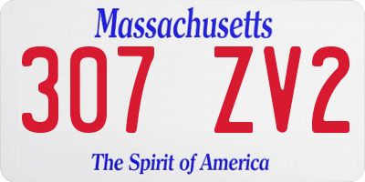 MA license plate 307ZV2