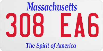 MA license plate 308EA6