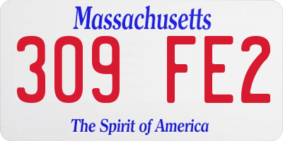 MA license plate 309FE2