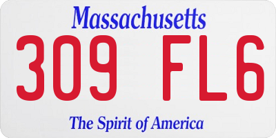 MA license plate 309FL6