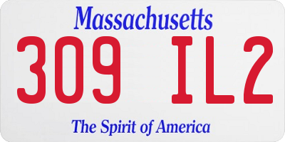 MA license plate 309IL2