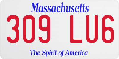 MA license plate 309LU6