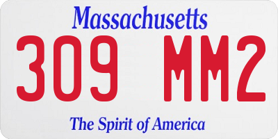 MA license plate 309MM2
