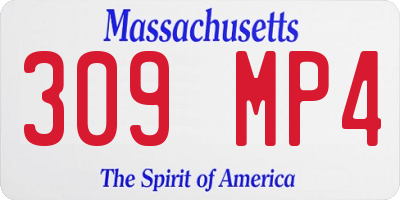 MA license plate 309MP4