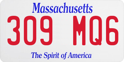 MA license plate 309MQ6
