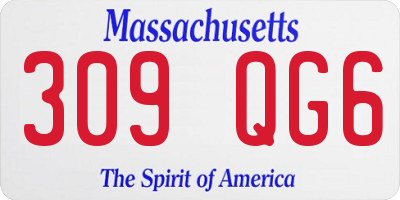 MA license plate 309QG6