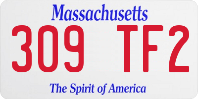 MA license plate 309TF2