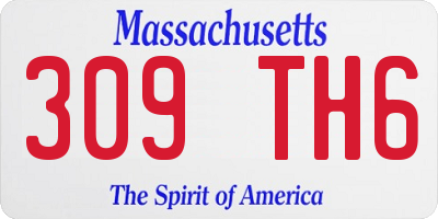 MA license plate 309TH6
