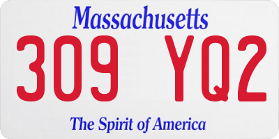 MA license plate 309YQ2