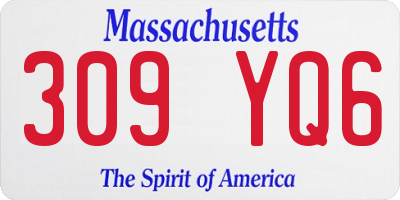 MA license plate 309YQ6