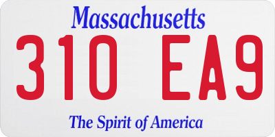 MA license plate 310EA9