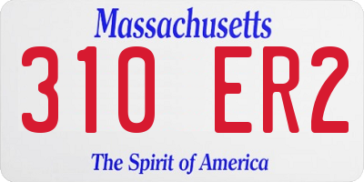 MA license plate 310ER2