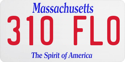 MA license plate 310FL0