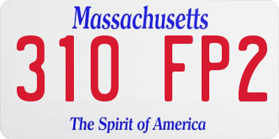 MA license plate 310FP2