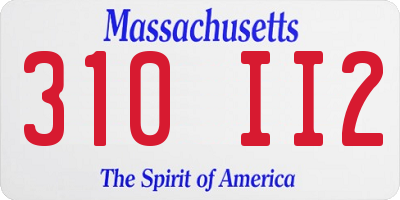 MA license plate 310II2