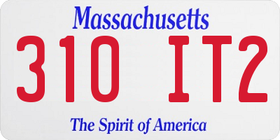 MA license plate 310IT2
