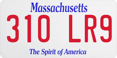 MA license plate 310LR9