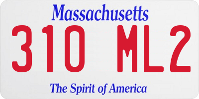 MA license plate 310ML2