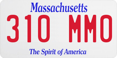 MA license plate 310MM0