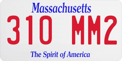 MA license plate 310MM2