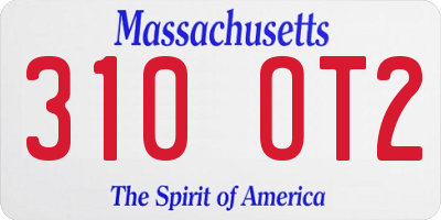 MA license plate 310OT2