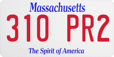 MA license plate 310PR2