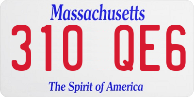 MA license plate 310QE6