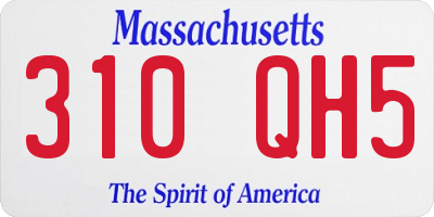 MA license plate 310QH5
