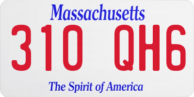 MA license plate 310QH6