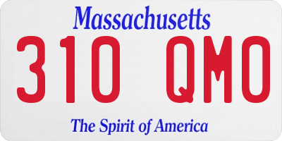 MA license plate 310QM0