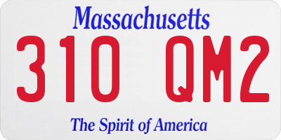 MA license plate 310QM2