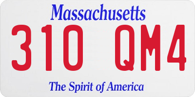 MA license plate 310QM4