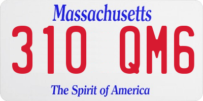 MA license plate 310QM6