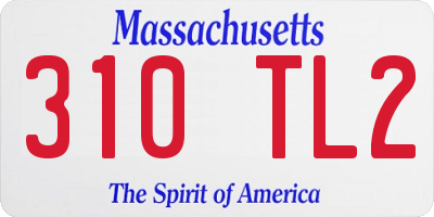MA license plate 310TL2