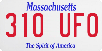 MA license plate 310UF0
