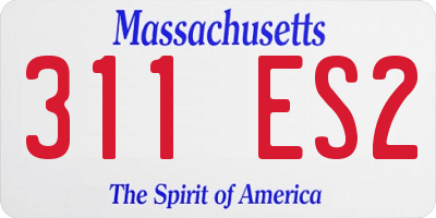 MA license plate 311ES2