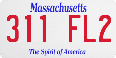 MA license plate 311FL2